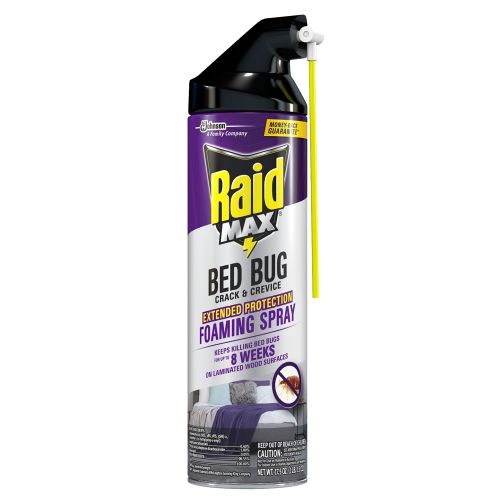 Raid® Max Bed Bug Crack and Crevice, Extended Protection, Foaming Spray, 17.5oz